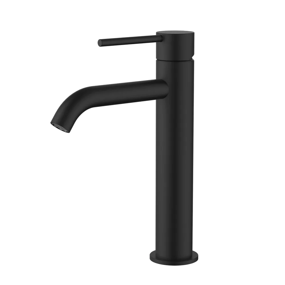 Star Mini Mid Rise Basin Mixer
Curved Spout Electroplated
Matt Black