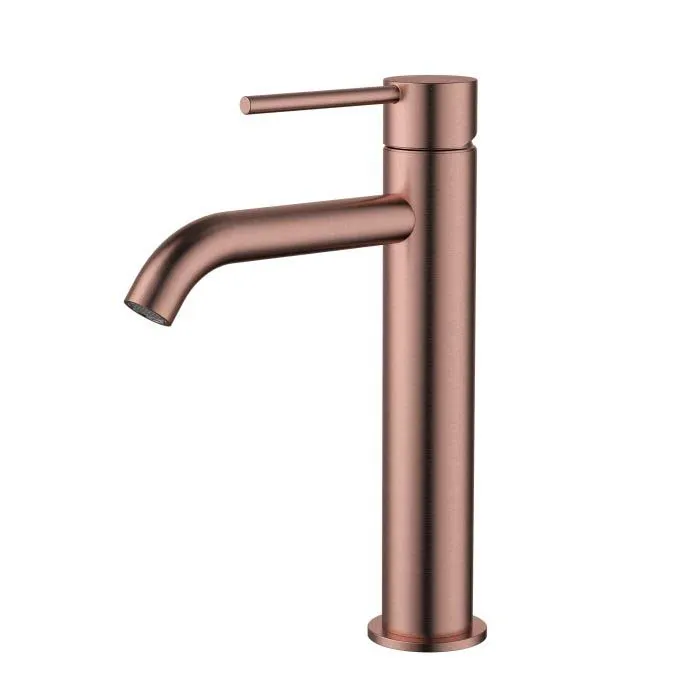 Star Mini Mid Rise Basin Mixer
Curved Spout PVD
Champagne