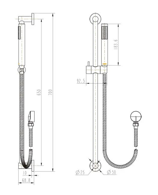 Star Mini Shower On Rail
Top Inlet
Microphone Hand Shower Electroplated
Matt Black thumbnail 2