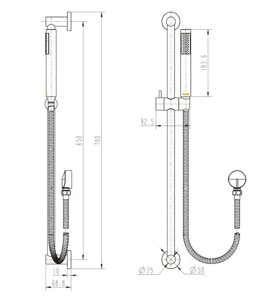 Star Shower On Rail
Elbow Inlet
Microphone Hand Shower PVD
Brushed Nickel thumbnail 2