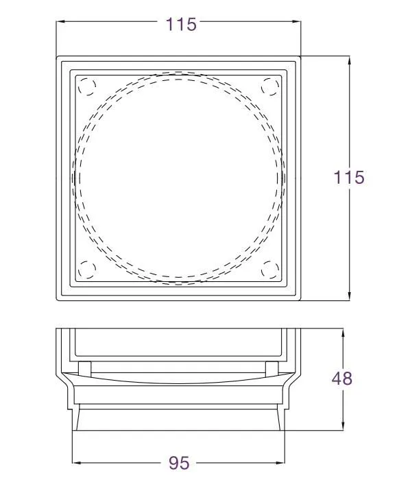 Tile Insert 115Mm/95Mm Outlet Electroplated
Gunmetal thumbnail 2
