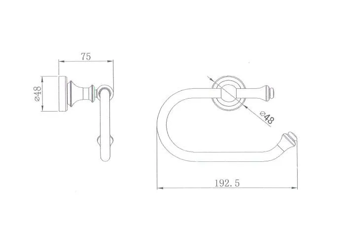 Toilet Paper Holder Electroplated Chrome thumbnail 2