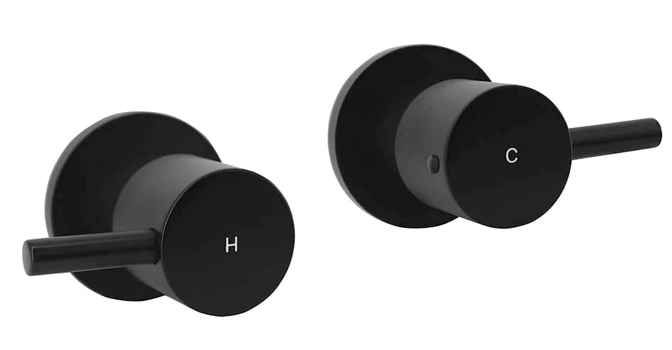 Wall Top Assemblies Round
Quarter Turn Electroplated
Matt Black