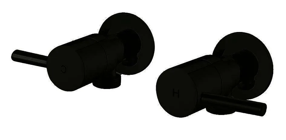 Washing Machine Stops Round
Quarter Turn Electroplated
Matt Black