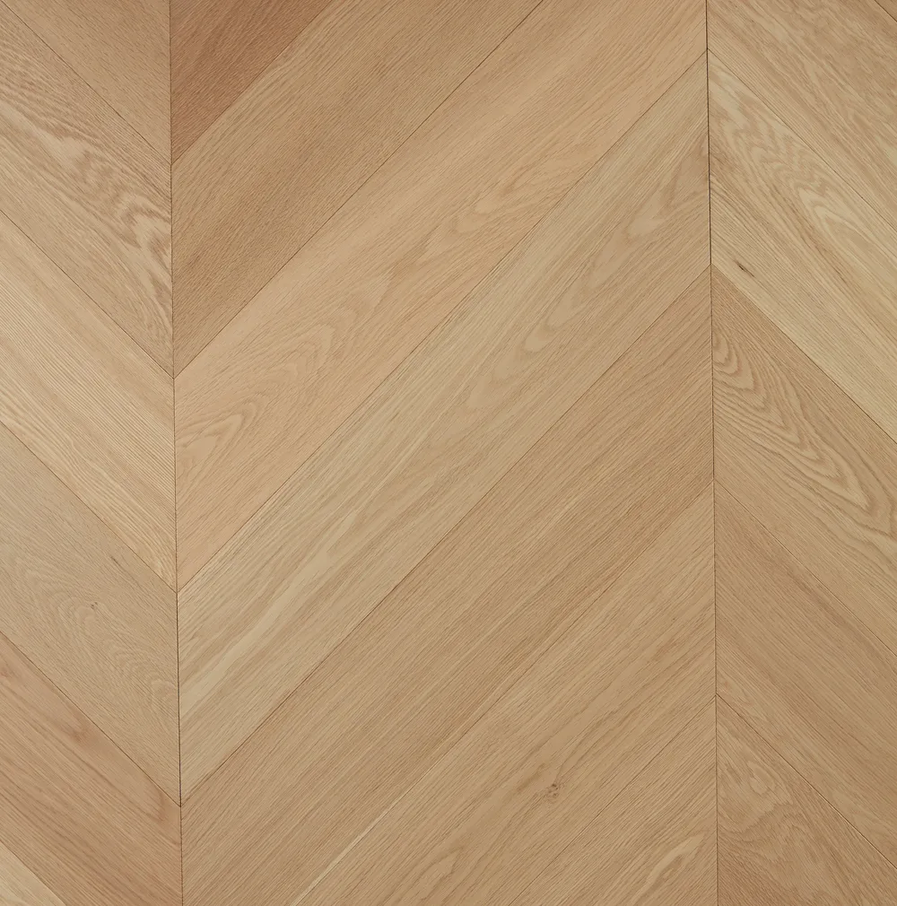 De Marque Oak Parquetry T&G Chevron Pure Natural