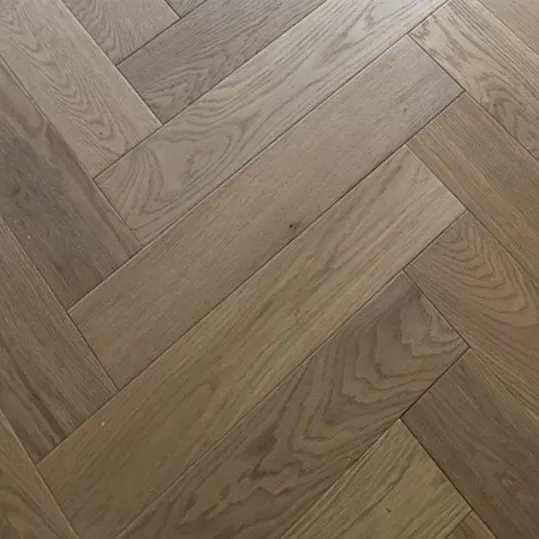 De Marque Oak Parquetry T&G Herringbone Ash Grey