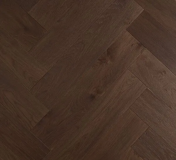 De Marque Oak Parquetry T&G Herringbone Dark Brown