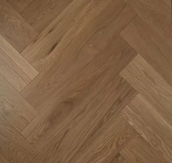 De Marque Oak Parquetry T&G Herringbone EU Latte