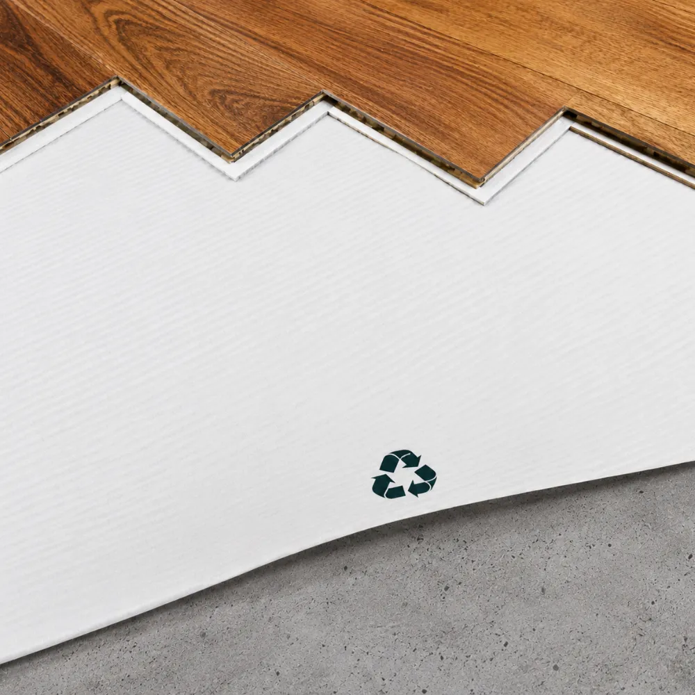 White Underlay 2mm w/ Plastic 20&50m2/Roll