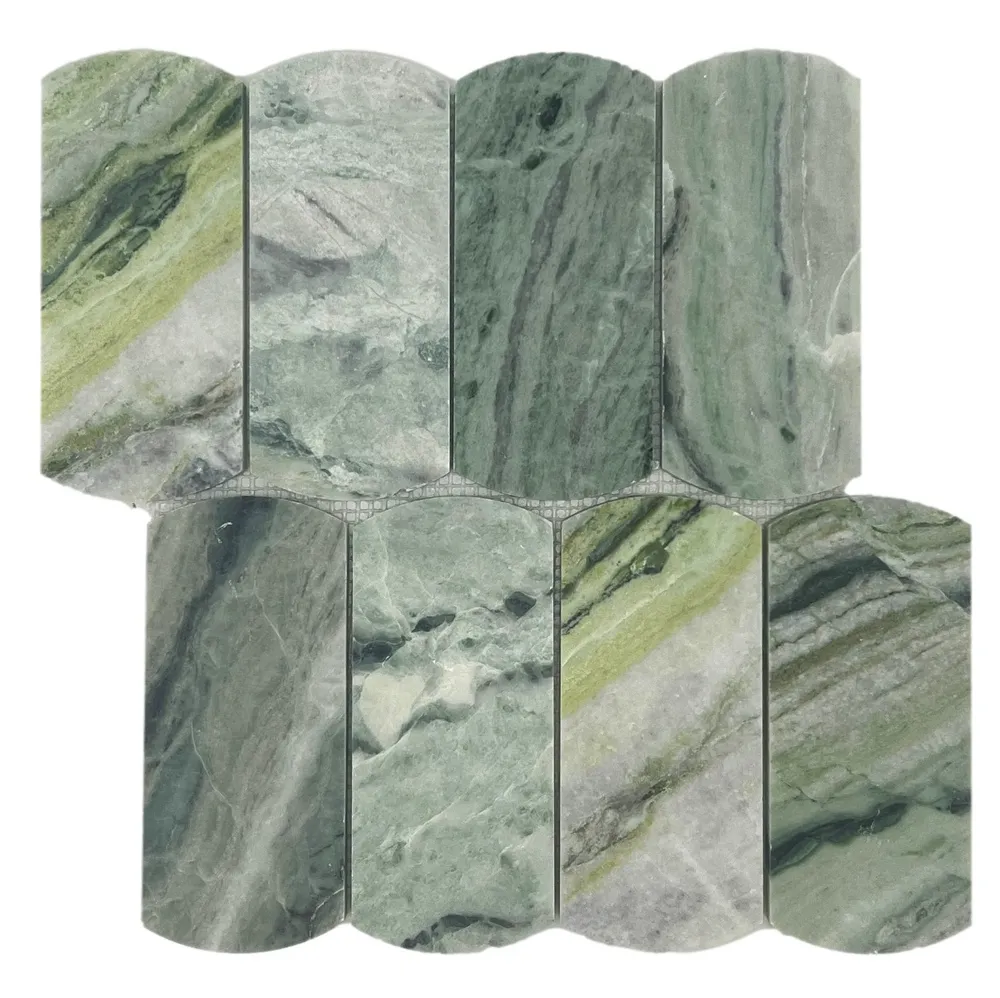Arch Amazonica Honed Chip Size 68x148x10mm Sheet Size 297x272mm