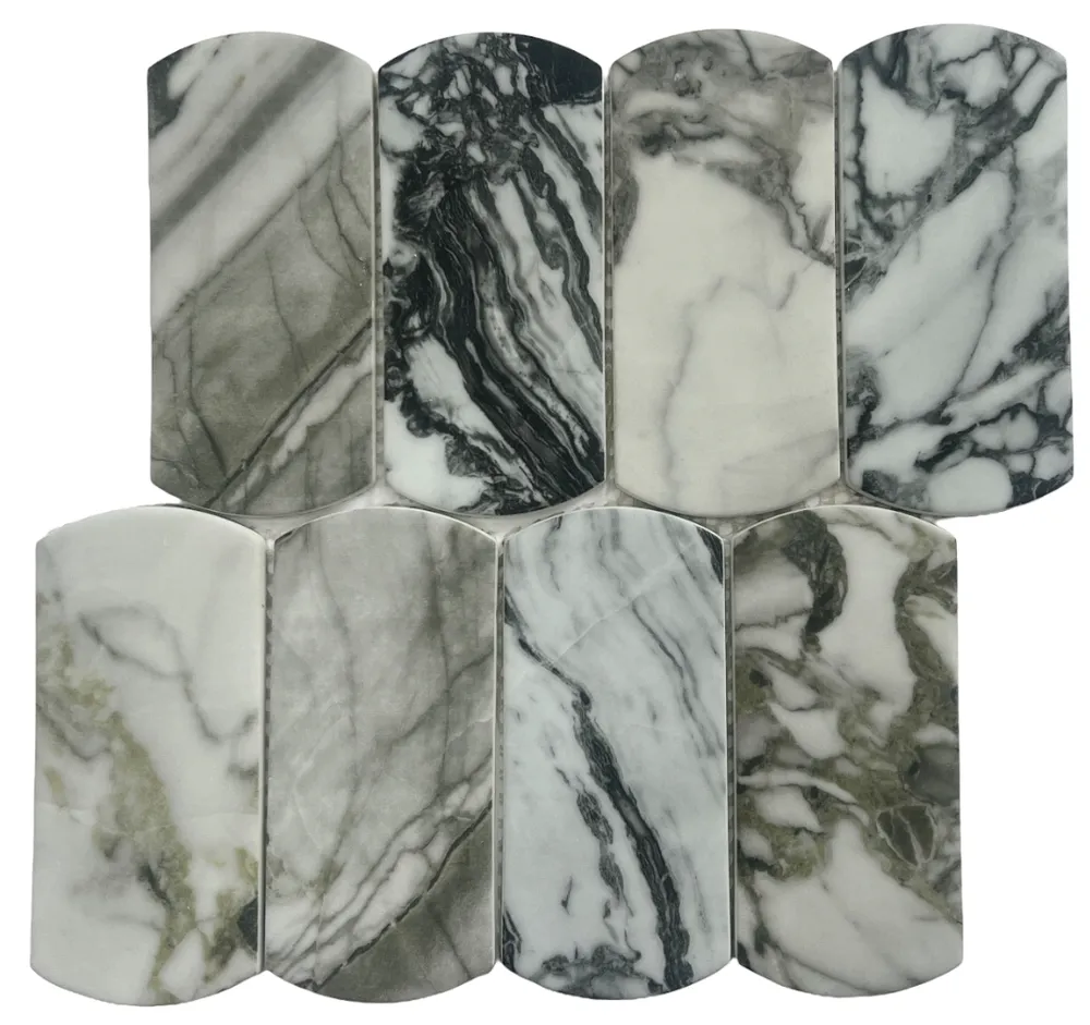 Arch Jade Glass Honed Chip Size 65x143mm Sheet Size 283x271x6.5mm