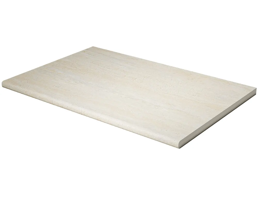 Avoca Bianco Bullnose-Round Edge