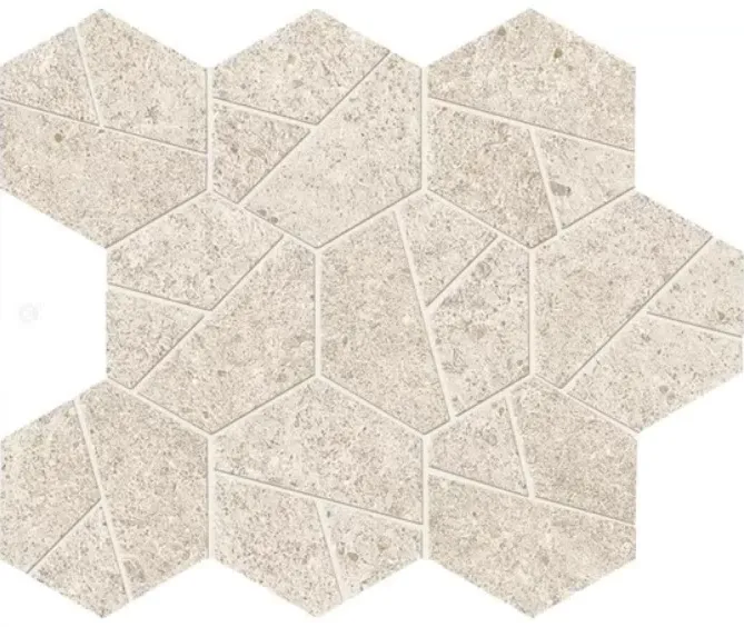 Boost Stone White Hexagon
