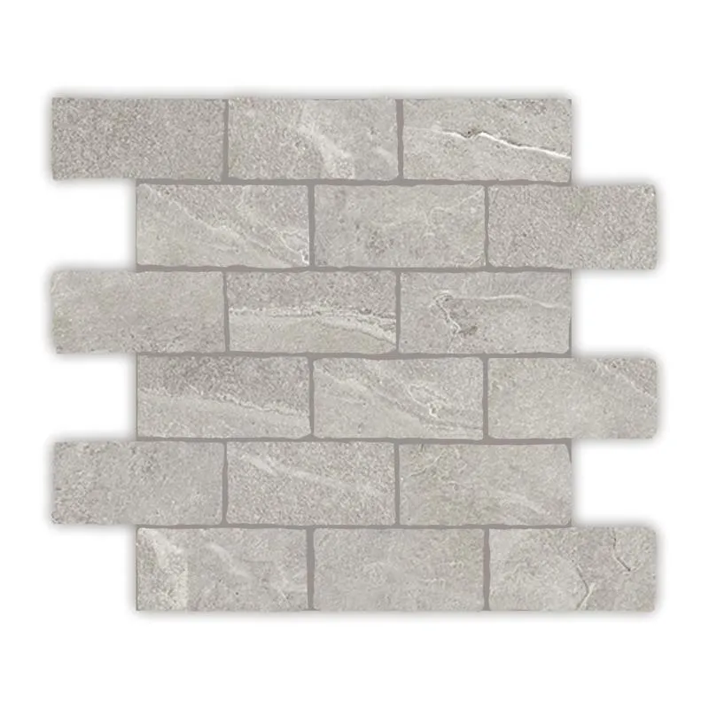 Capri Earl Grey Mosaic Tumbled Edge