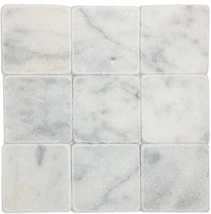 Carrara Square 100 Tumbled 100x100x10mm