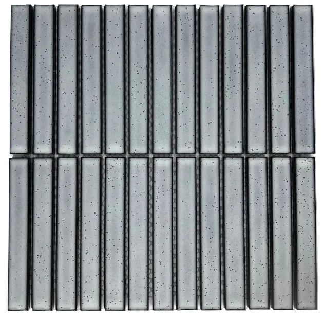 Concave Light Grey Stack Gloss Chip Size 20x145mm Sheet Size 296x299mm