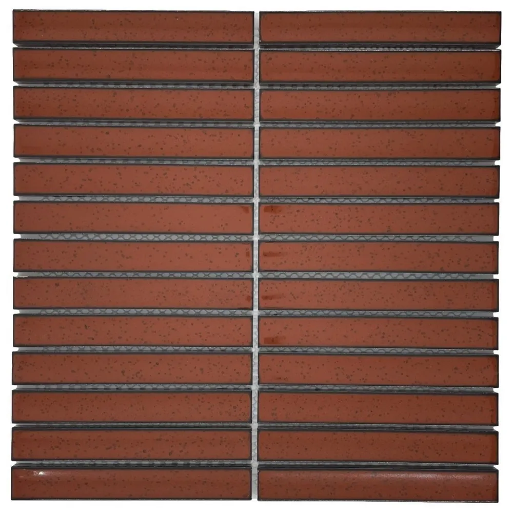 Concave Red Stack Gloss Chip Size 20x145x8mm Sheet Size 299x296mm