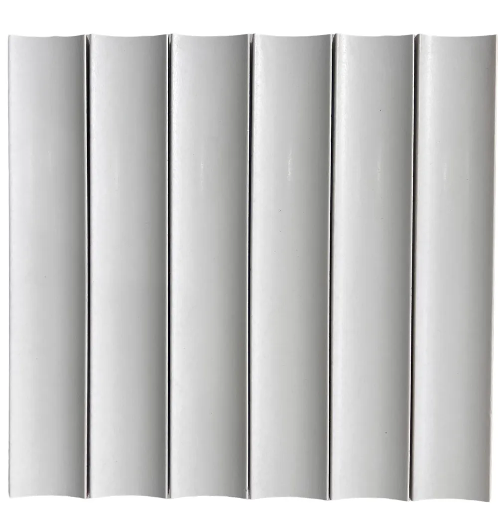 Concave Snow Satin Chip Size 50x300mm Sheet Size 315x300mm