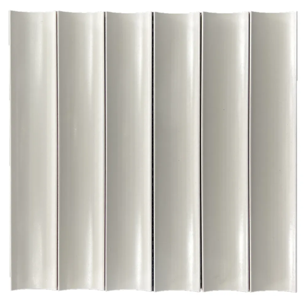 Concave White Satin Chip Size 50x300mm Sheet Size 315x300mm