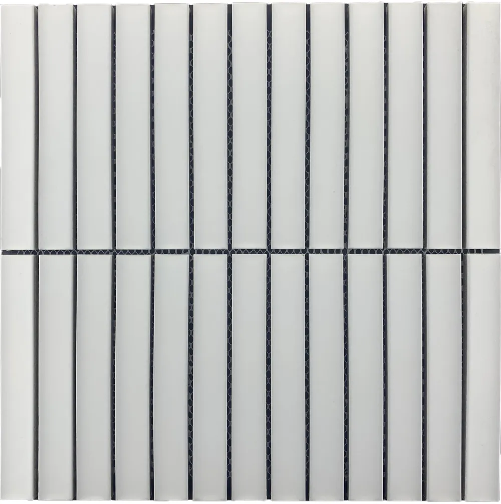 Concave White Stack Matt Chip Size 20x145x8mm Sheet Size 299x296mm