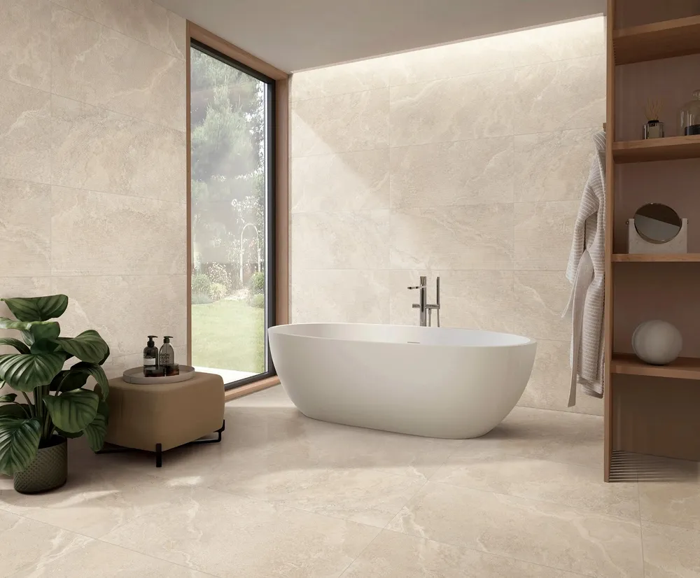 Crown Travertine Beige Structured Décor thumbnail 3