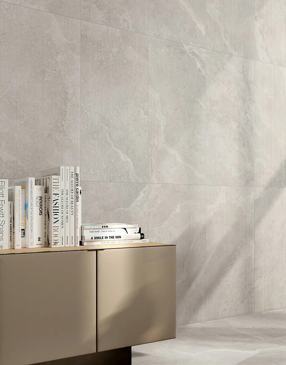 Crown Travertine Silver Structured Decor thumbnail 2