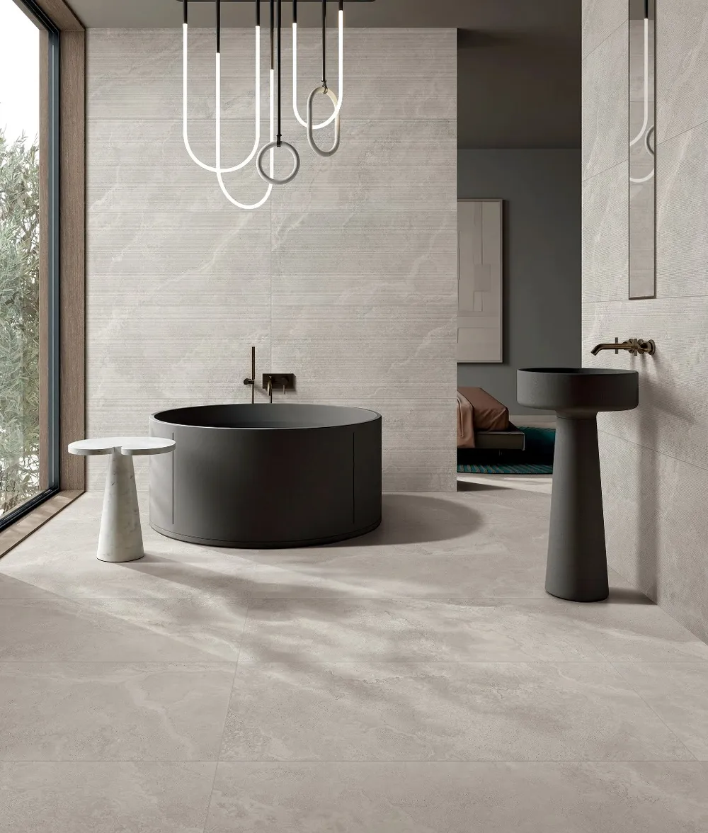 Crown Travertine Silver Structured Decor thumbnail 3