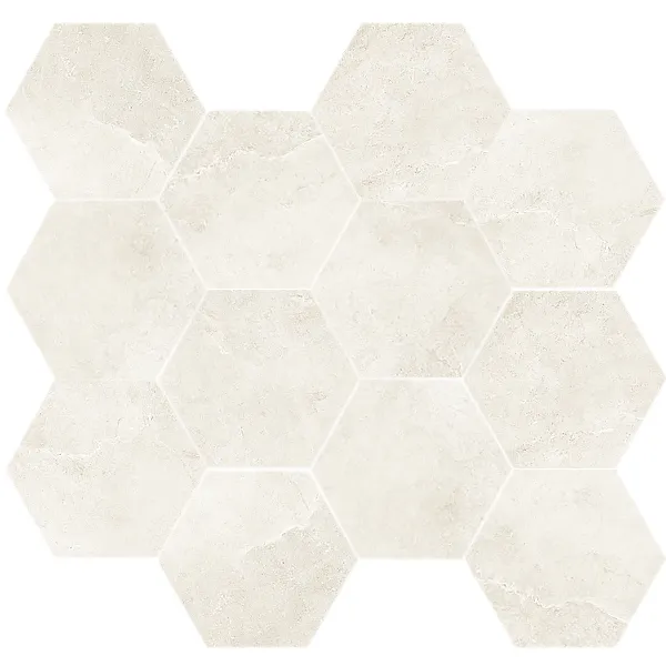 Enzo Sand Hexagon Mosaic