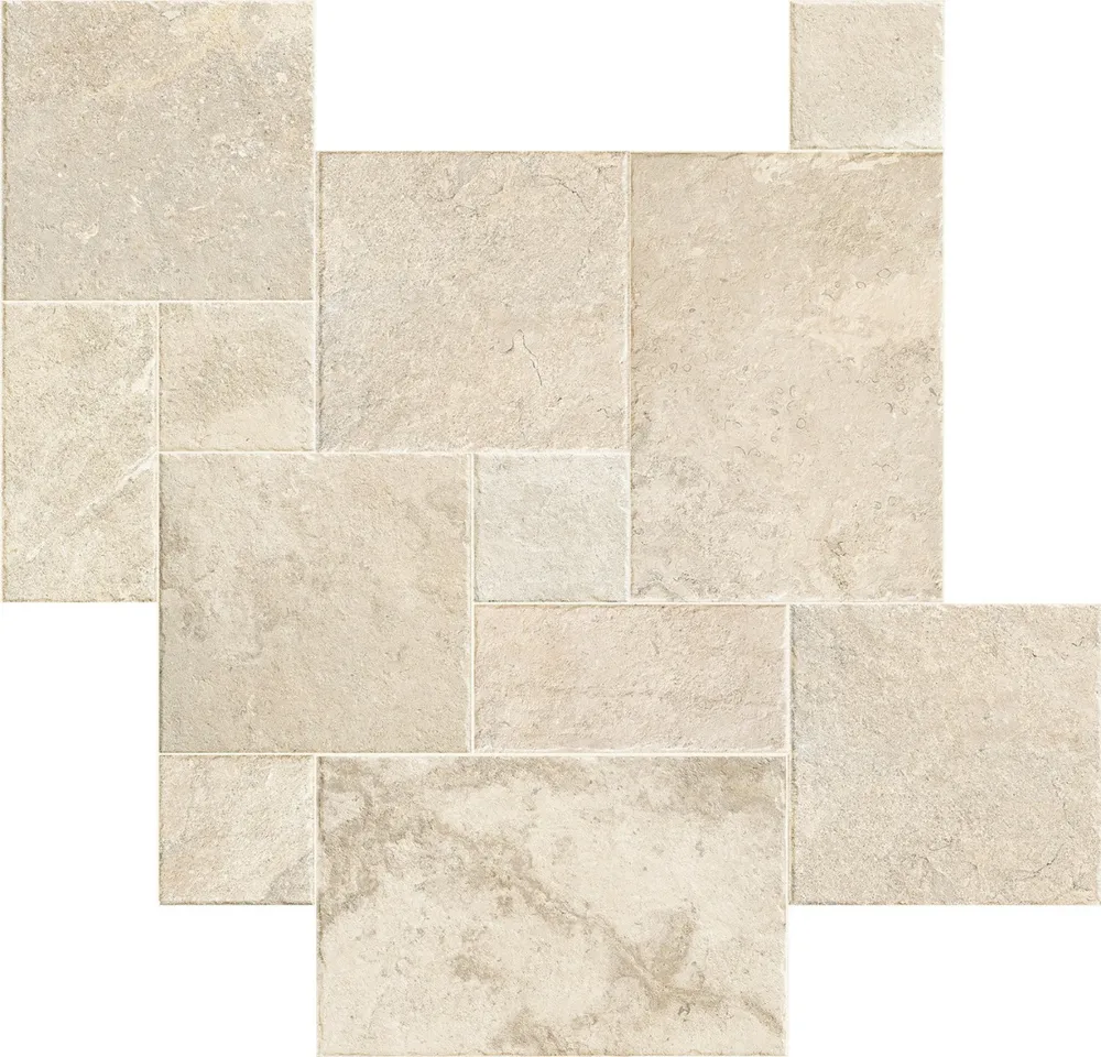 French Limestone Ivory Matt French Pattern