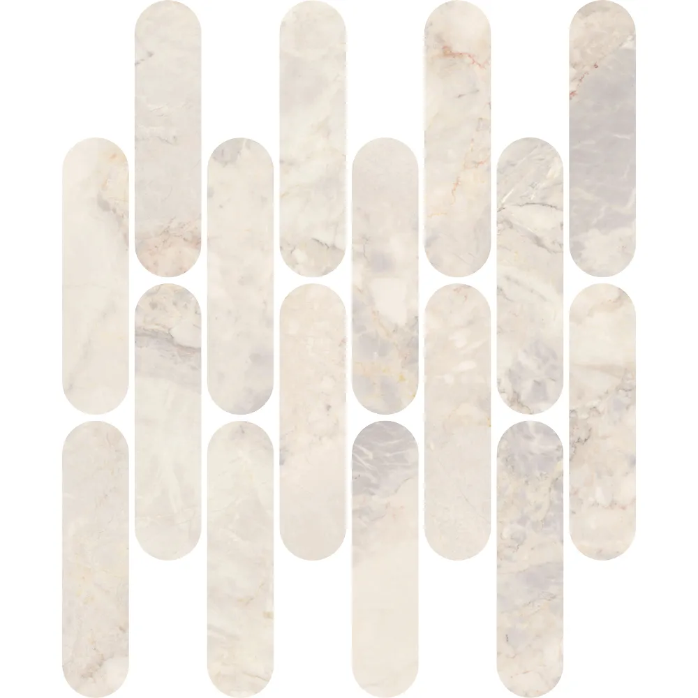 Kaolin Cielo Dolomite Mosaic-Oveletti SilkTec
