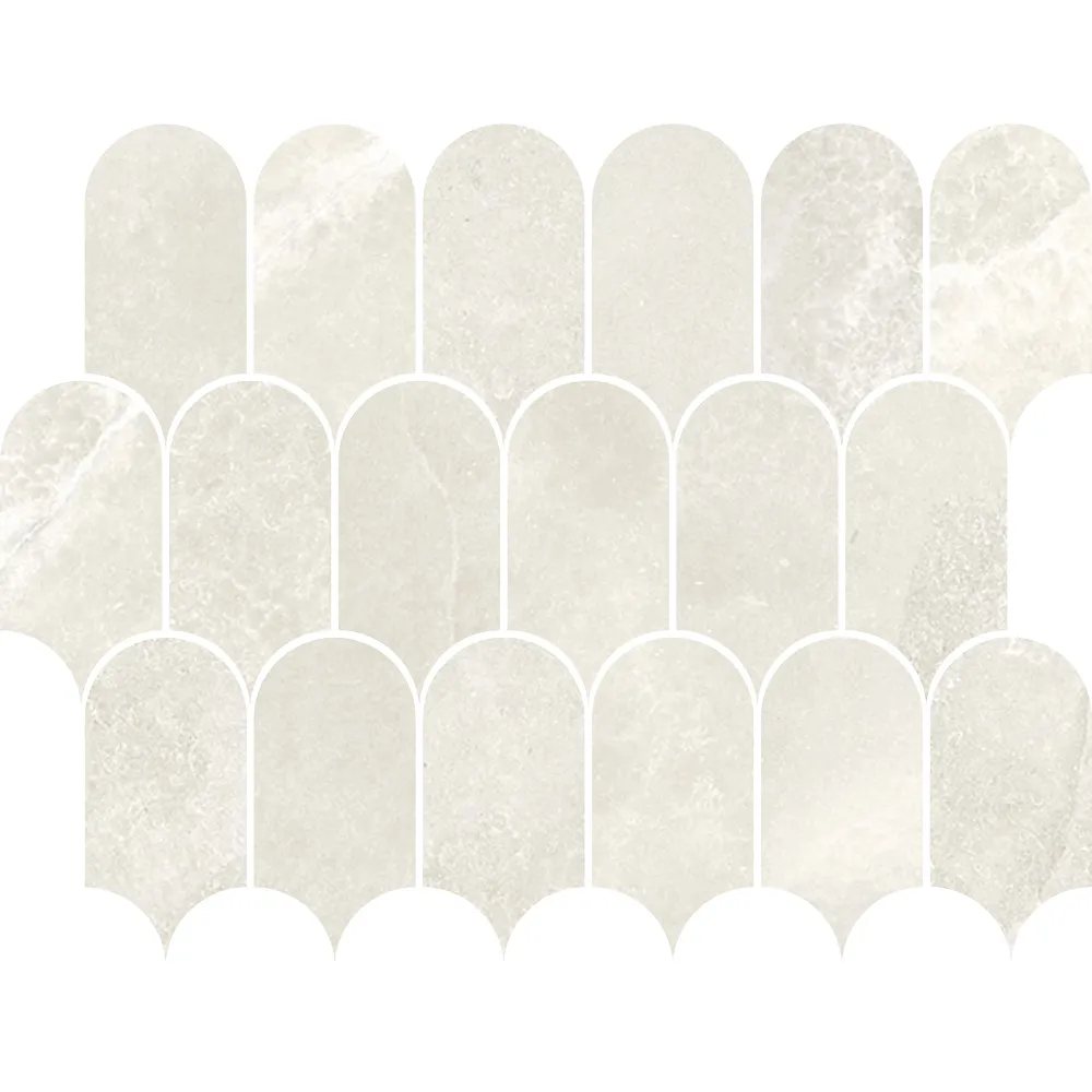 Kaolin Crema Perla Mosaic-Roman Arches SilkTec