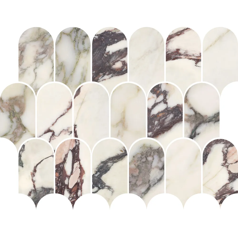 Kaolin Viola Mosaic-Roman Arches SilkTec