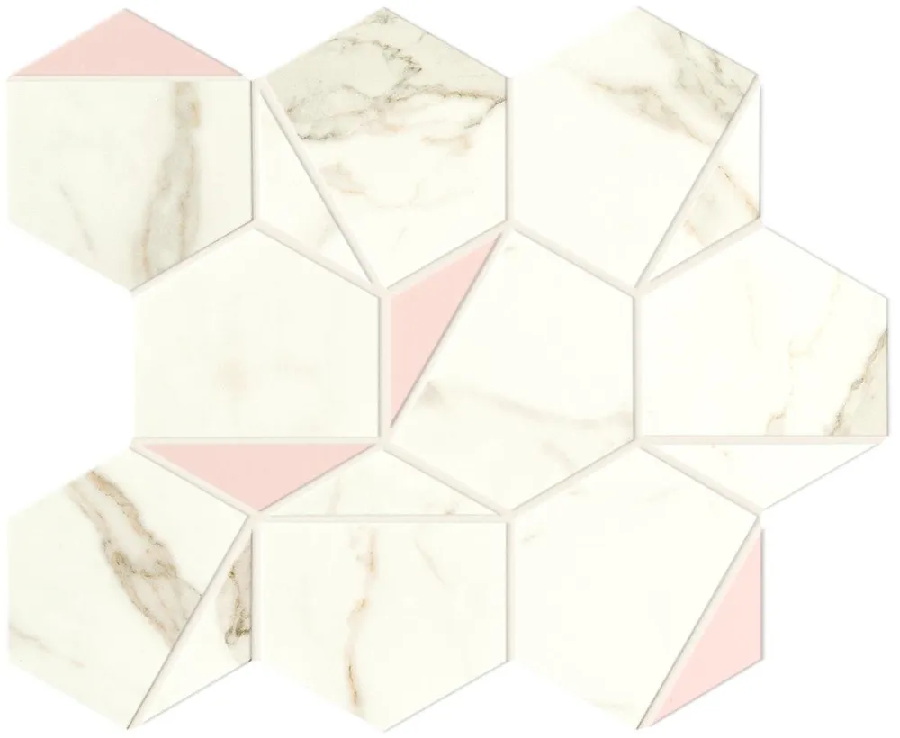 Marvel Shine Calacatta Prestigio Rose Hex Silk