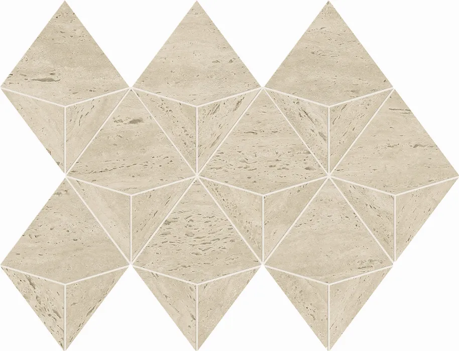 Marvel Travertine Pearl Mosaico Origami
