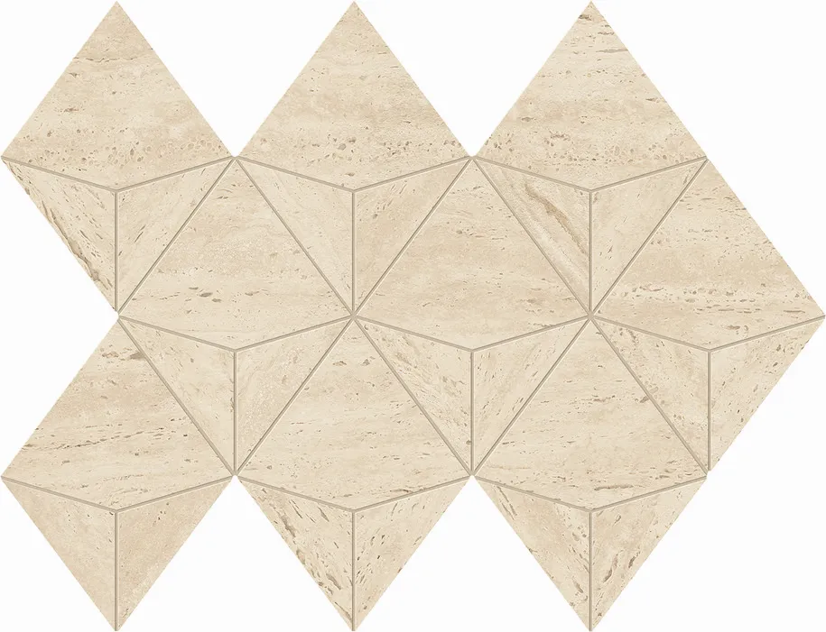Marvel Travertine Sand Mosaico Origami