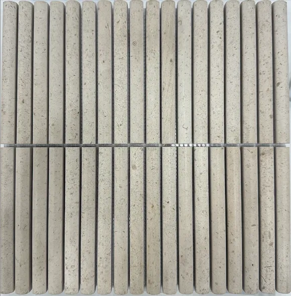 Mini Bamboo Portugal Honed Chip Size 15x151x15mm Sheet Size 305x305mm