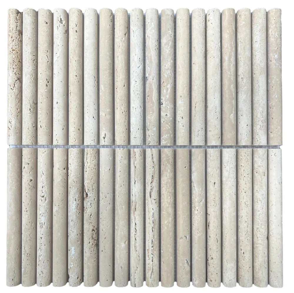 Mini Bamboo Rome Honed Chip Size 15x151x15mm Sheet Size 305x305mm