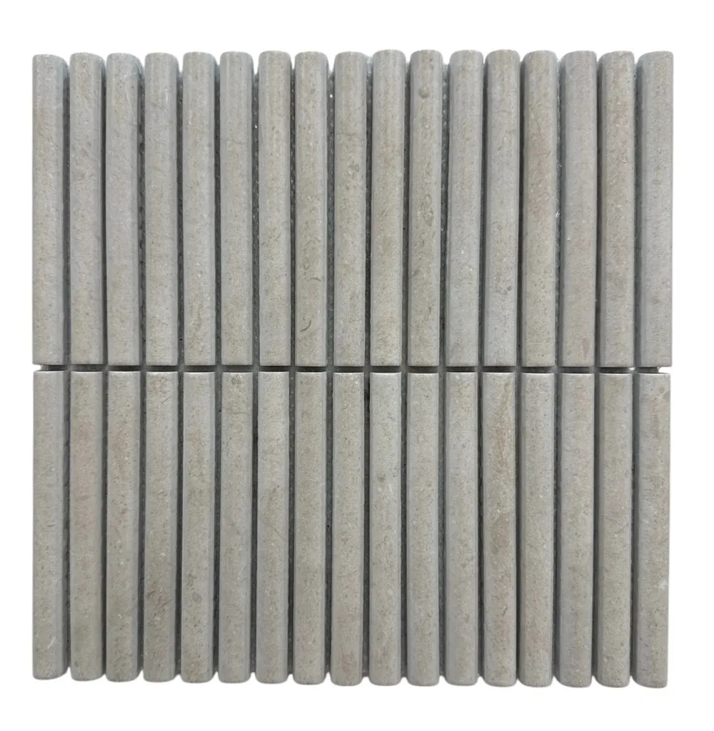 Mini Bamboo Utica Porcelain Chip Size 15x150x13mm Sheet Size 302x304mm