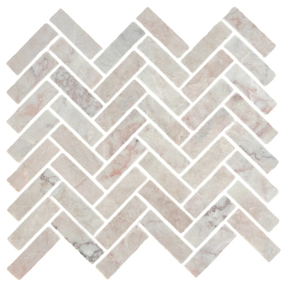 New Herringbone Rosso Tumbled
