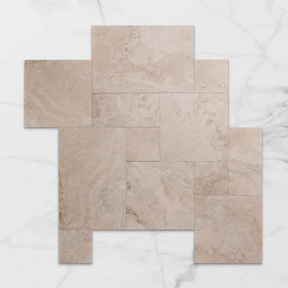 Norcia Grey Cross Cut In Out French Pattern