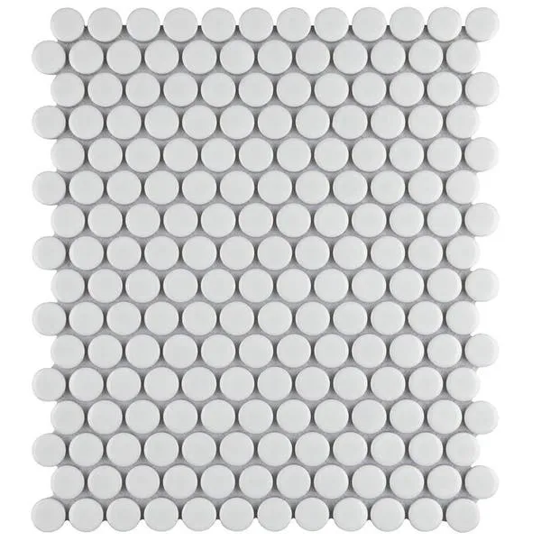 Penny White Gloss 19mm Sheet Size: 315x309mm