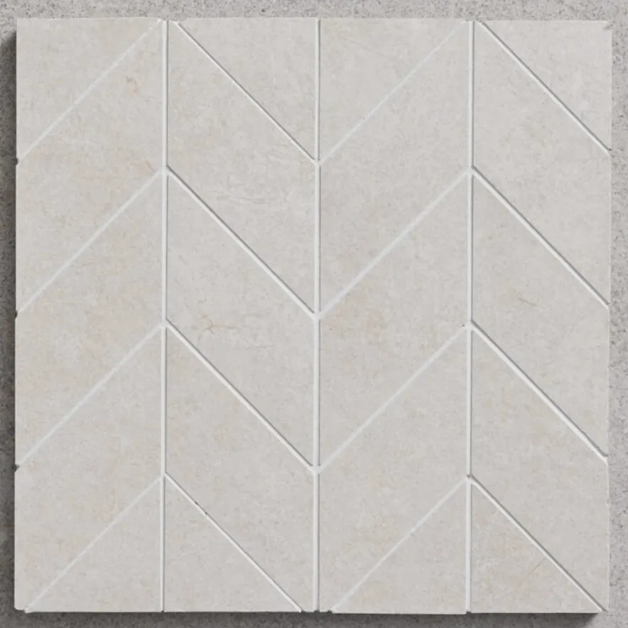 Pietra Cream Matt Chevron