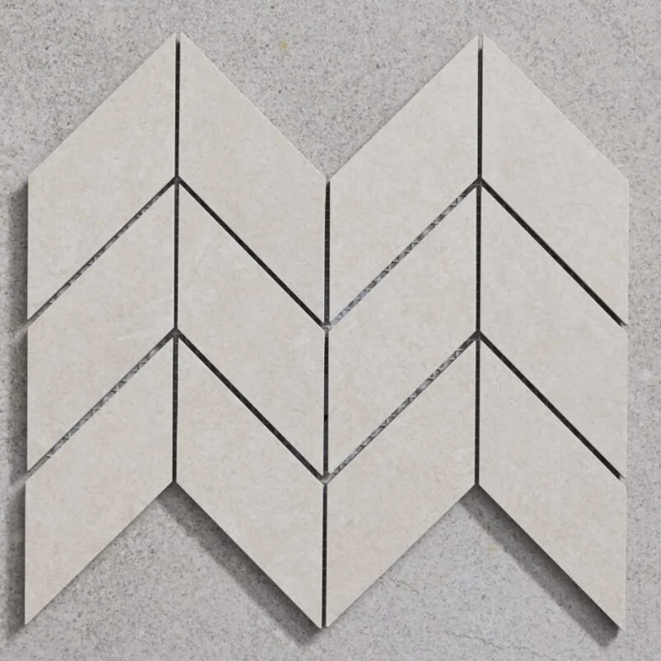 Pietra Ivory Matt Chevron
