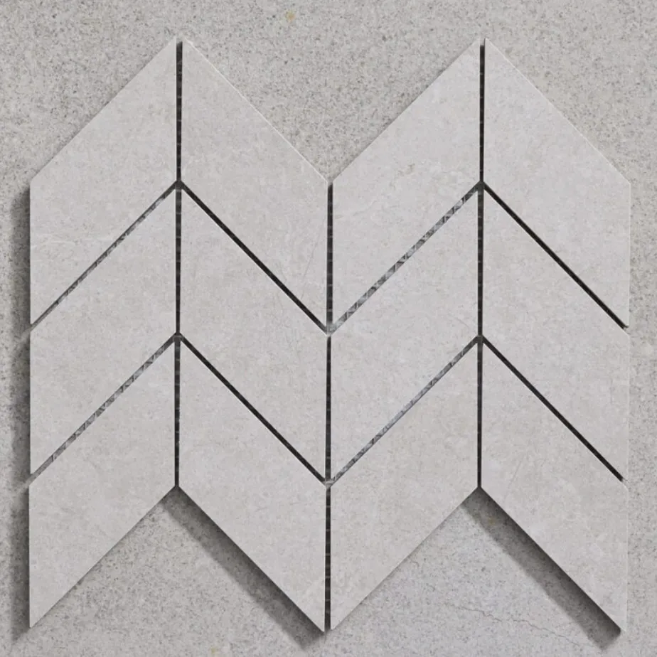 Pietra Silver Matt Chevron