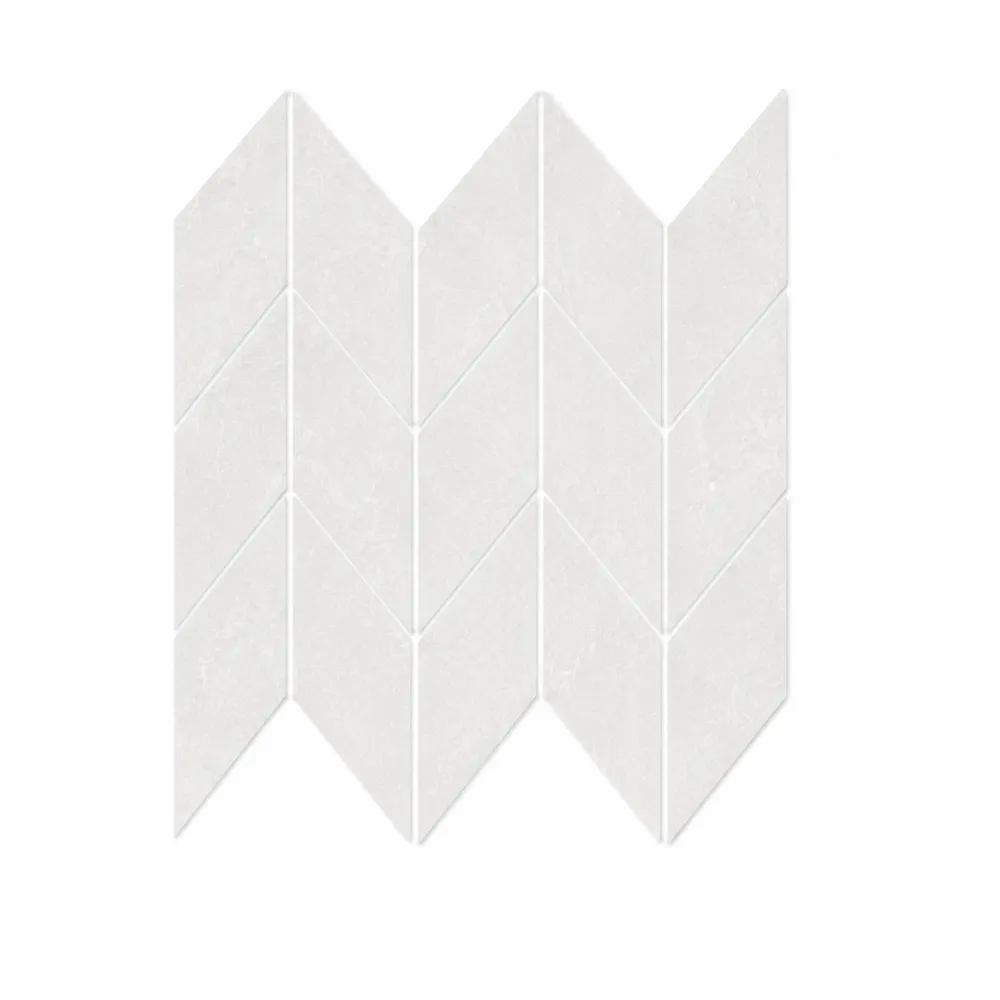 Pietra White Matt Chevron
