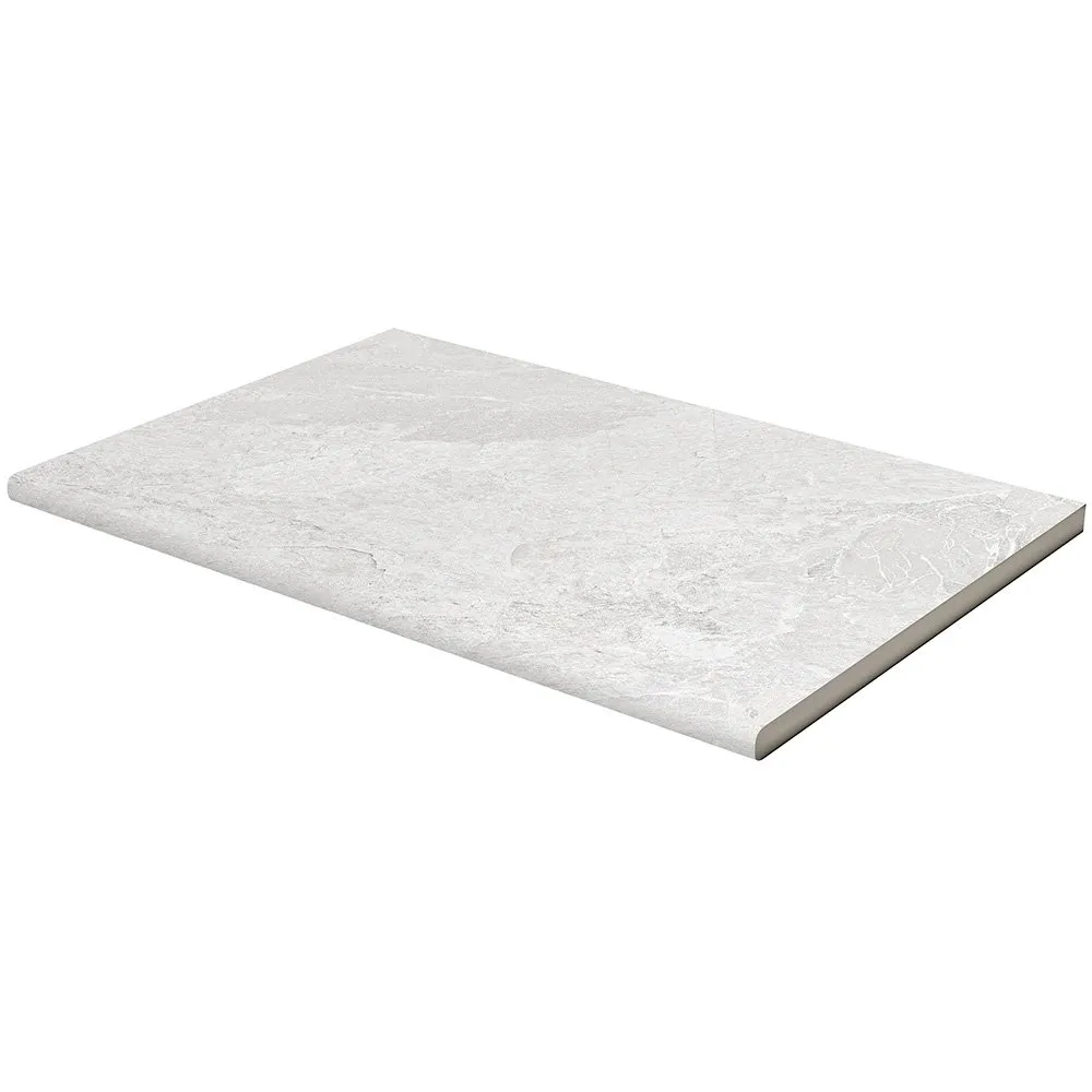 Rhythm White Bullnose-Round Edge
