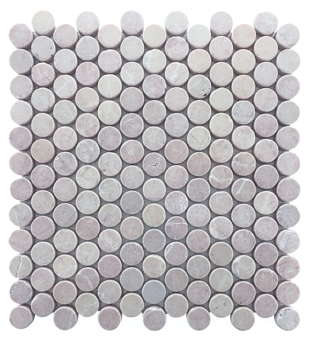 Rosso Penny Round Tumbled Chip Size 23mm Sheet Size 305x287x7mm thumbnail 1