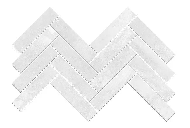 Soul White Matt Herringbone