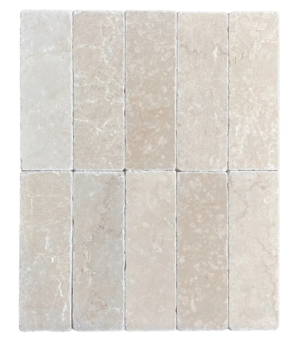 Subway Botticino Tumbled 200x65x10mm