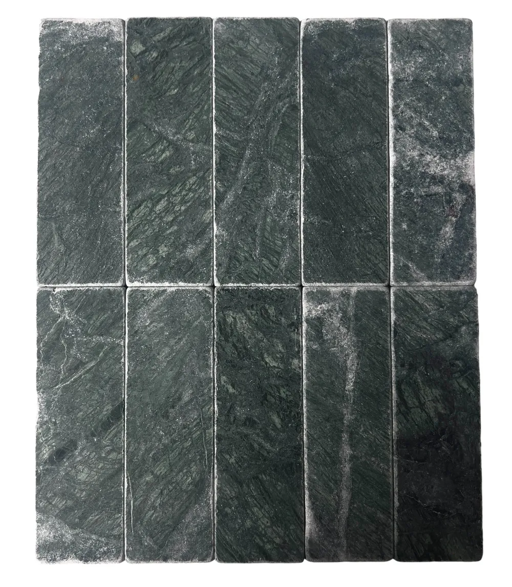 Verde Subway Tumbled 200x65x10mm